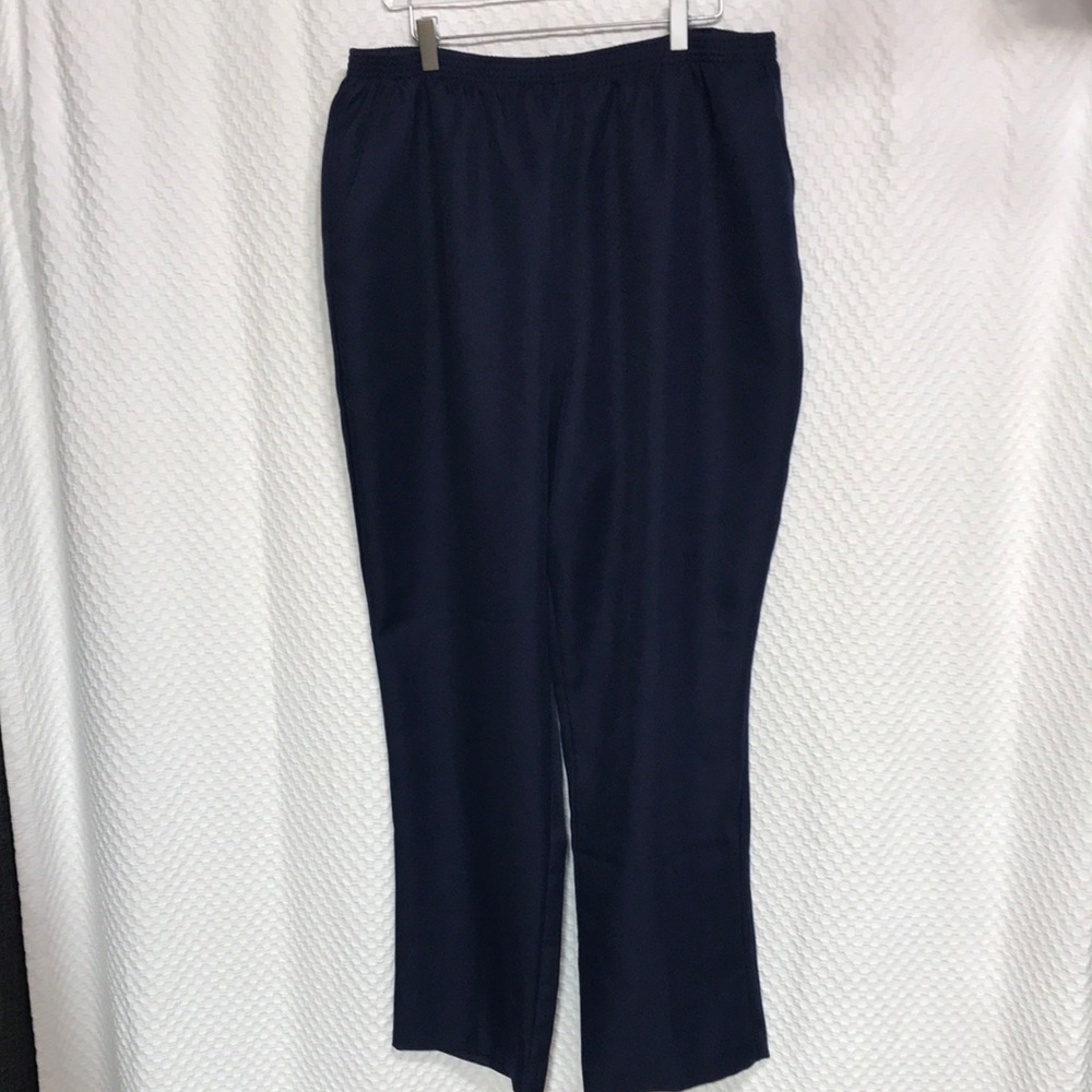 BLAIR Silhouette Slimmers Gabardine Pants - Navy (Like New)